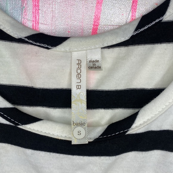 Black and White Striped Tank - Picture 2 of 3